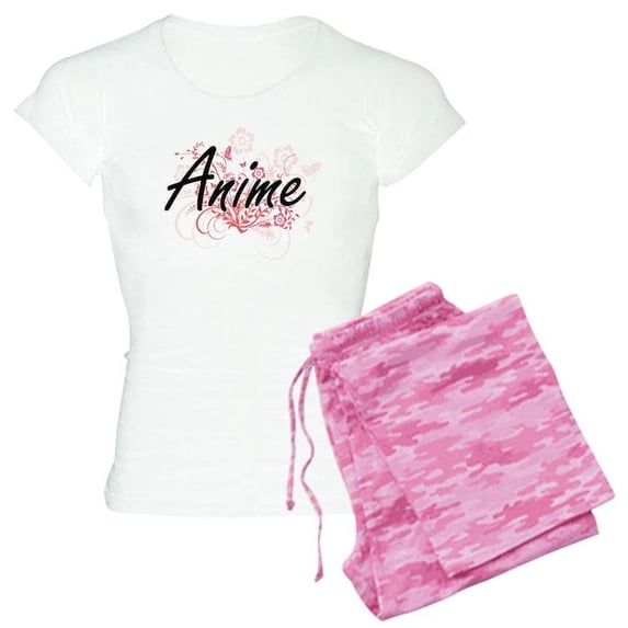 CafePress - Anime Artistic Design With - Women's Light Pajamas