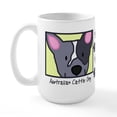 thumbnail image 1 of CafePress - Anime Blue Heeler Large Mug - 15 oz Ceramic Large White Novelty Mug, 1 of 6
