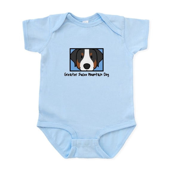 CafePress - Anime Greater Swiss Mountain Dog - Baby Light Bodysuit, Size Newborn - 24 Months