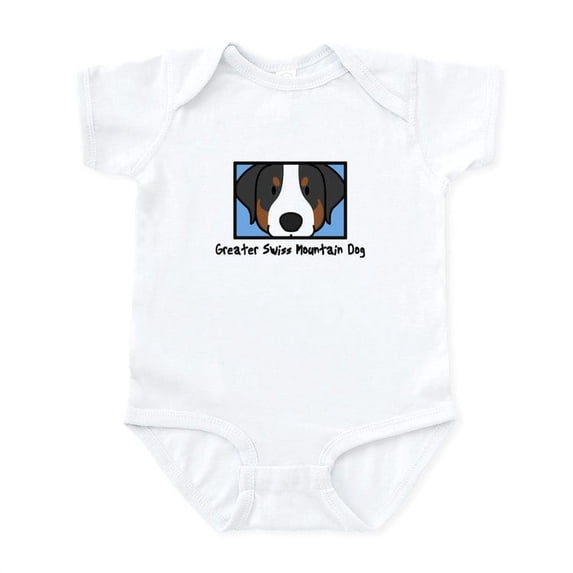 CafePress - Anime Greater Swiss Mountain Dog - Baby Light Bodysuit, Size Newborn - 24 Months