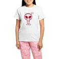 thumbnail image 1 of CafePress - Anime Peace Alien Women's Light Pajamas - Women's Short Sleeve Print T-Shirt and Pants Light Cotton Pajama Set, 1 of 7