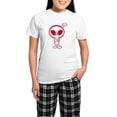 thumbnail image 1 of CafePress - Anime Peace Alien Women's Light Pajamas - Women's Short Sleeve Print T-Shirt and Pants Light Cotton Pajama Set, 1 of 7
