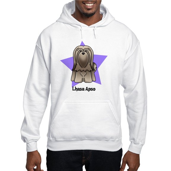 CafePress - Anime Star Lhasa Apso Hooded Sweatshirt - Pullover Hoodie, Hooded Sweatshirt