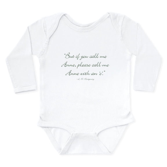 CafePress - Anne With An E Body Suit - Long Sleeve Cotton Baby Bodysuit