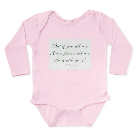 CafePress - Anne With An E Body Suit - Long Sleeve Cotton Baby Bodysuit