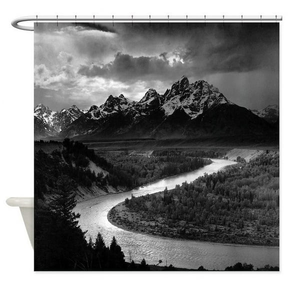 CafePress - Ansel Adams The Tetons And The Snake River Shower - Unique Fabric Shower Curtain 70" x 72"