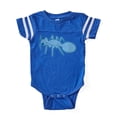 thumbnail image 1 of CafePress - Ant Blue - Cute Infant Baby Football Bodysuit, 1 of 3