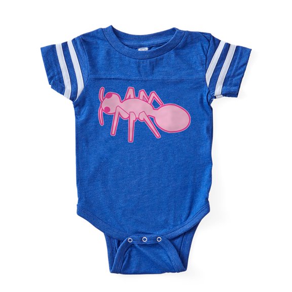 CafePress - Ant Pink - Cute Infant Baby Football Bodysuit