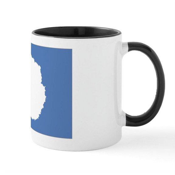 CafePress - Antarctic Flag Mug - 11 oz Ceramic Mug - Novelty Coffee Tea Cup
