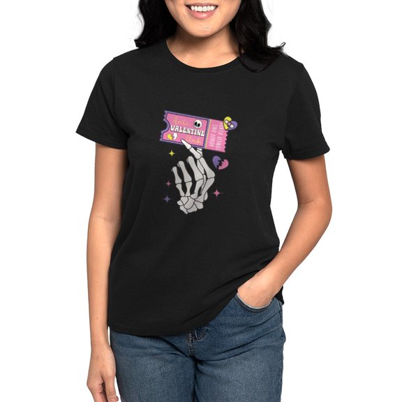 CafePress - Anti Valentine Club Coupon T Shirt - Women's Traditional Fit Dark T-Shirt