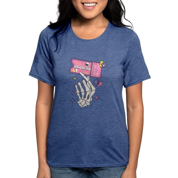 CafePress - Anti Valentine Club Coupon T Shirt - Womens Tri-blend T-Shirt