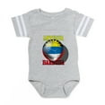 thumbnail image 1 of CafePress - Antigua Barbuda Soccer - Cute Infant Baby Football Bodysuit, 1 of 3