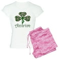 thumbnail image 1 of CafePress - Antrim Shamrock Women's Light Pajamas - Women's Short Sleeve Print T-Shirt and Pants Light Cotton Pajama Set, 1 of 7