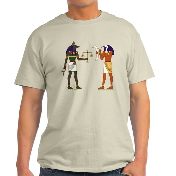 CafePress - Anubis And Thoth Art Light T Shirt - Light T-Shirt - CP
