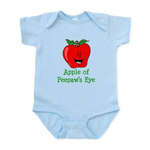 CafePress - Apple Of Peepaw's Eye Body Suit - Baby Light Bodysuit, Size Newborn - 24 Months