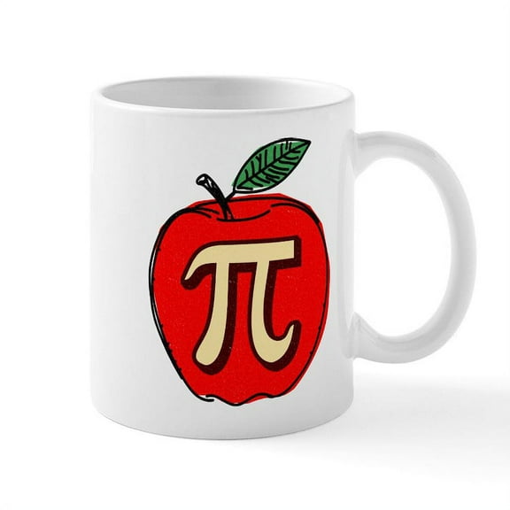 CafePress - Apple Pi - 11 oz Ceramic Mug - Novelty Coffee Tea Cup