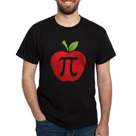 CafePress - Apple Pi Dark T Shirt - Men's Classic Graphic Cotton T-Shirt