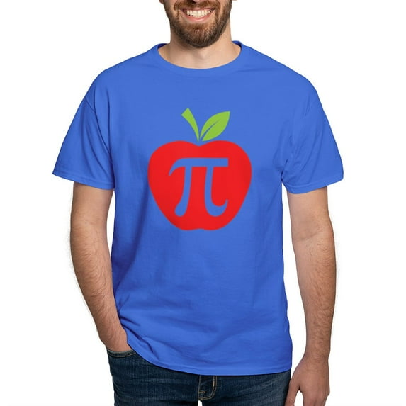 CafePress - Apple Pi Dark T Shirt - Men's Classic Graphic Cotton T-Shirt