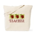 thumbnail image 1 of CafePress - Apple Teacher Tote Bag - Unisex Canvas Tote Bag, Beige, 1-Piece, 1 of 8
