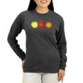 thumbnail image 1 of CafePress - Apples Long Sleeve T Shirt - Women's Long Sleeve Graphic Tee Casual Fit, 1 of 4