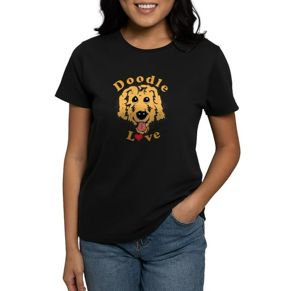 CafePress - Apricot Doodle T Shirt - Women's Traditional Fit Dark T-Shirt