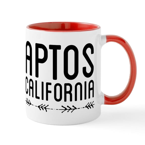 CafePress - Aptos California Mugs - 11 oz Ceramic Mug - Novelty Coffee Tea Cup