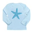 thumbnail image 1 of CafePress - Aqua Blue Starfish Long Sleeve Infant T Shirt - Long Sleeve Infant T-Shirt, 1 of 2