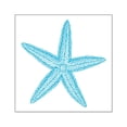 thumbnail image 1 of CafePress - Aqua Blue Starfish Square Sticker 3 X 3 - Square Sticker 3" x 3", 1 of 1