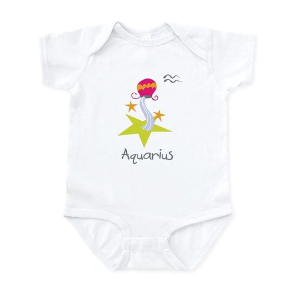 CafePress - Aquarius Kiddie Infant Bodysuit - Baby Light Bodysuit, Size Newborn - 24 Months