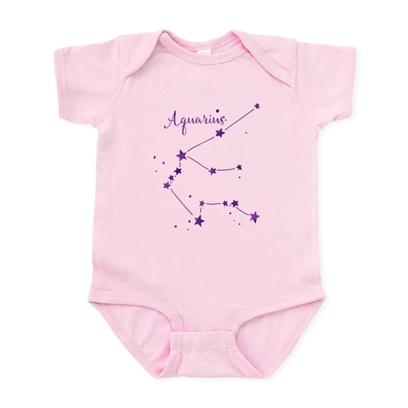 CafePress - Aquarius Zodiac Constellation Body Suit - Baby Light Bodysuit, Size Newborn - 24 Months