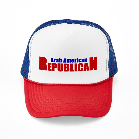 CafePress - Arab American Republican - Adjustable Unisex Printed Trucker Hat with Mesh Back