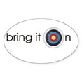 thumbnail image 1 of CafePress - Archery Bring It On Sticker - Sticker (Oval), 1 of 1