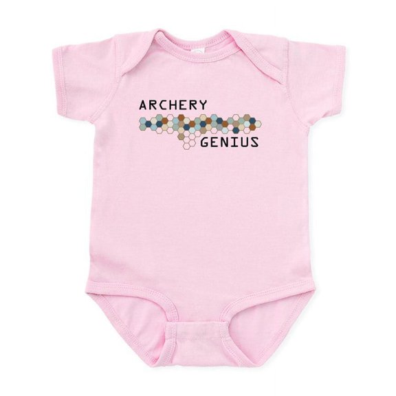 CafePress - Archery Genius Infant Bodysuit - Baby Light Bodysuit, Size Newborn - 24 Months