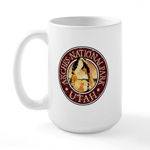 CafePress - Arches National Park Large Mug - 15 oz Ceramic Large White Novelty Mug