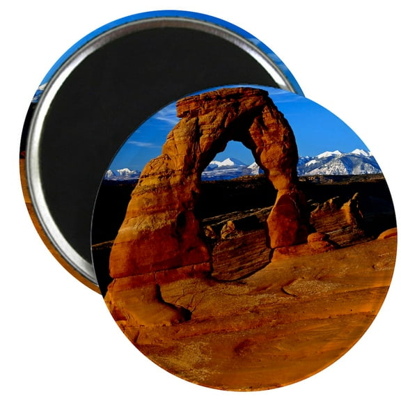 CafePress - Arches National Park, Utah Magnet - 2.25" Round Magnet, Refrigerator Magnet, Button Magnet Style