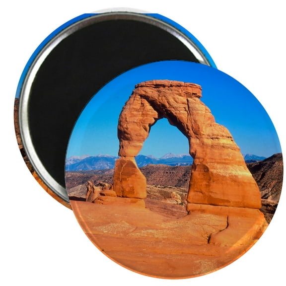 CafePress - Arches National Park, Utah Magnets - 2.25" Round Magnet, Refrigerator Magnet, Button Magnet Style