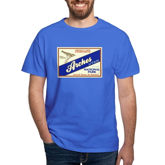 CafePress - Arches (Warbler) Dark T Shirt - Men's Classic Graphic Cotton T-Shirt
