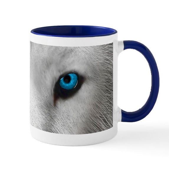 CafePress - Arctic Wolf Mugs - 11 oz Ceramic Mug - Novelty Coffee Tea Cup