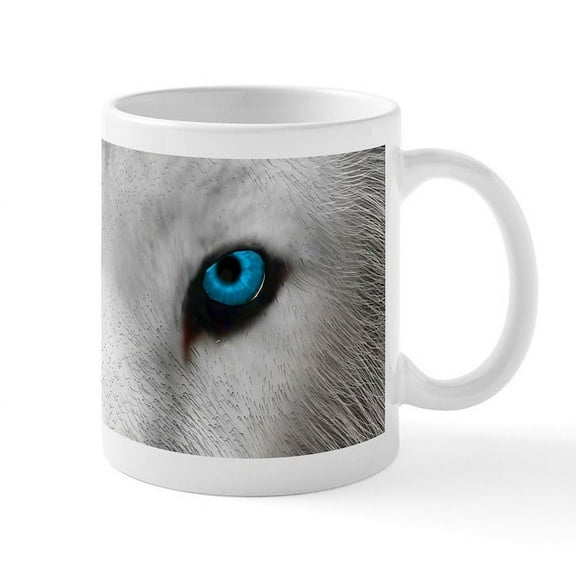 CafePress - Arctic Wolf Mugs - 11 oz Ceramic Mug - Novelty Coffee Tea Cup
