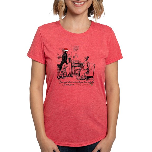 CafePress - Ardently Merry Christmas T Shirt - Womens Tri-blend T-Shirt