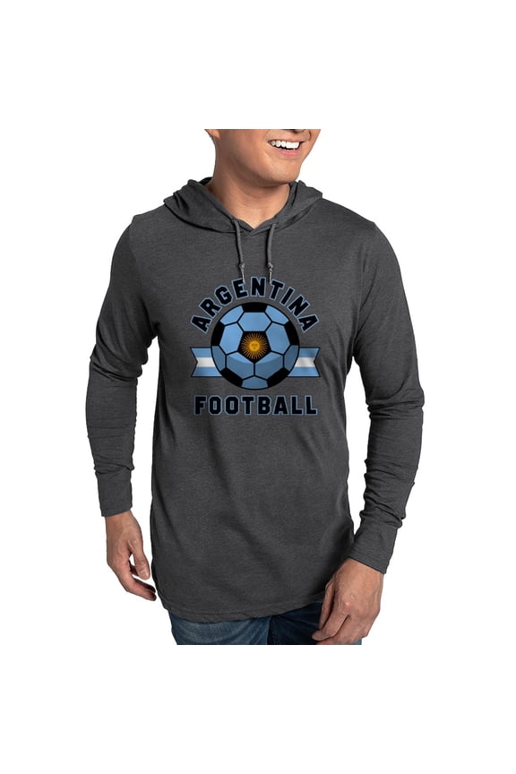 - Argentina Football Long Sleeve T Shirt - Mens Hooded Shirt