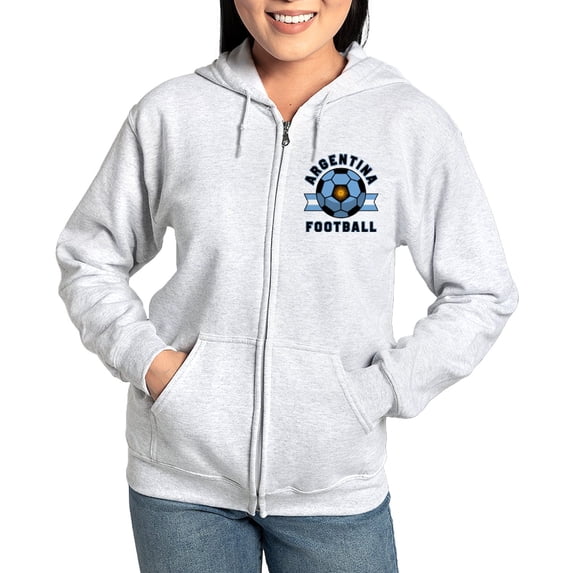 CafePress - Argentina Football Sweatshirt - Women's Zip Hoodie