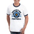 thumbnail image 1 of CafePress - Argentina Football T Shirt - 100% Cotton Ringed T-Shirt, 1 of 4