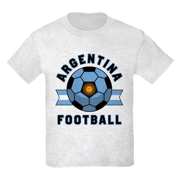 CafePress - Argentina Football T Shirt - Light Classic Kids Graphic, Short Sleeve T-Shirt, Sizes XS-XL
