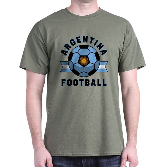 CafePress - Argentina Football T Shirt - Men's Classic Cotton T-Shirts