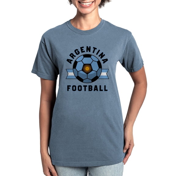 CafePress - Argentina Football T Shirt - Womens Comfort Colors® Shirt