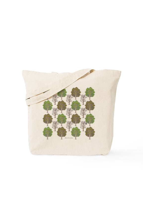 - Argyle Tree Tote Bag - Unisex Canvas Tote Bag, Beige, 1-Piece