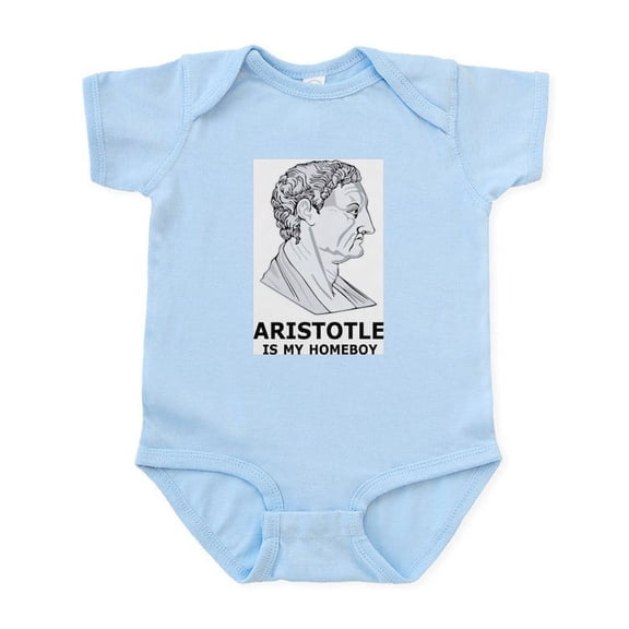 CafePress - Aristotle Is My Homeboy Infant Bodysuit - Baby Light Bodysuit, Size Newborn - 24 Months