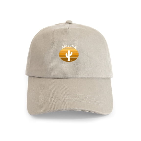 CafePress - Arizona Cap - Adjustable 100% Brushed Unisex Casual Cotton Baseball Cap, Beige, 1