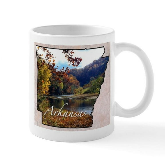 CafePress - Arkansasmap28 Mugs - 11 oz Ceramic Mug - Novelty Coffee Tea Cup